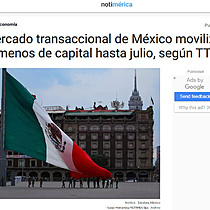 El mercado transaccional de Mxico moviliza un 28% menos de capital hasta julio, segn TTR Data